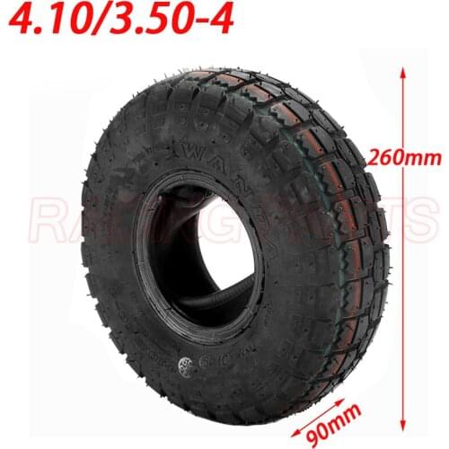 4.10/3.50-4 Tire Scooter tyre Mini ATV wheel tyre 3.50-4 Inner Tube fit for Wanda Wheel Tires Trolley