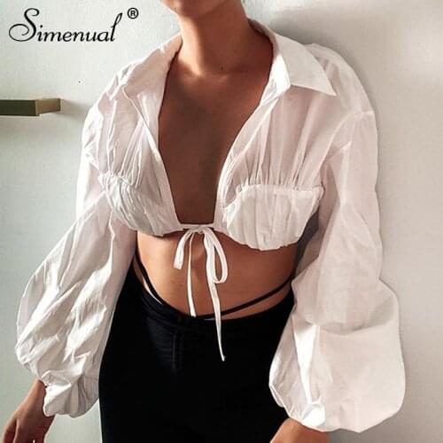 Женские однотонные футболки Simenual China At AliExpress