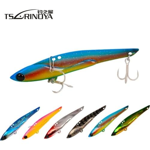 TSURINOYA Metal VIB Bait 105mm 35g Sinking Spoon Fishing Lure Vibration Wire Bait Iscas Artificiais Pesca Leurre Peche Wobbler