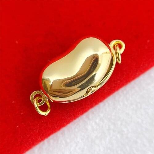 High Quality 14K Gold Filled Bean Buckle Clasps Claw Jewelry Making Findings Pearl Necklace Bracelet Buckles Accessories