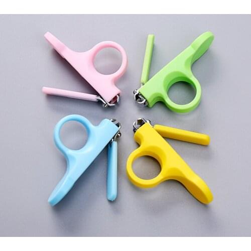 1pc Lovely Mini Baby Nail Scissors Nail Care Practical Clipper Trimmer Blue Pink Convenient Daily Baby Nail Shell Shear Manicure