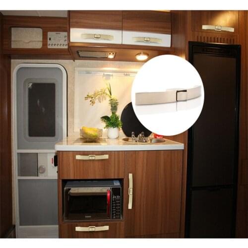 2Pcs Arc Handle Button Lock Push Button Pull Catch Lock Furniture RV Camper Drawer Cabinet Yacht Latch Locks Handle Lock Button
