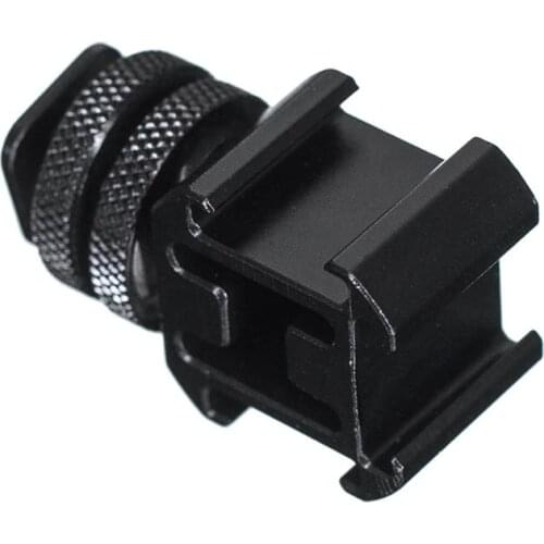 3 Hot Shoe Mount Adapter Dual Screws Stand Holder for DSLR Camera Flash Light