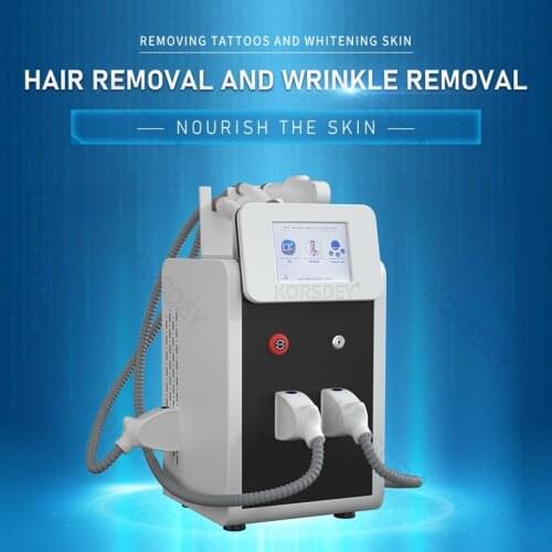 3 in 1 Multifunctional IPL Laser Hair Removal Machine Nd Yag Laser Tattoo Removal machine RF Face Lift Hair Removal laser