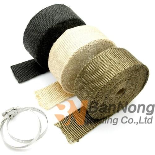 Car & Motorcycle exhaust pipe Anti hot insulation cotton Heat Wrap Roll Cable Pipe Tape For Harley 883 120 Magna Steed Shadow DS