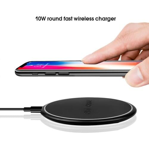 KEBIDU 10W Fast Wireless Charger for iphone Samsung HUAWEI XIAOMI Cell Phone Mobile Wireless Fast Charging Charger Pad