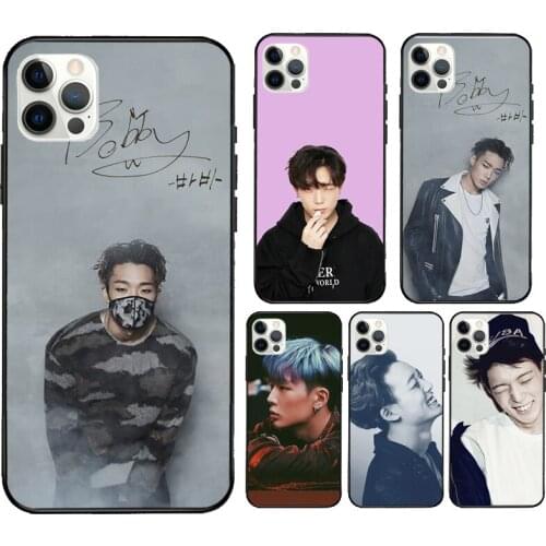 Bobby ikon Kpop Rapper hiphop Case For iPhone 12 mini 11 Pro Max X XR XS MAX SE 2020 5S 6S 7 8 Plus Back Cover Shell