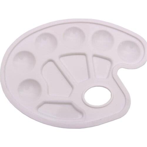 Foot Design Plastic Palette Art Paint Plastic Drawing Tray Color Palette For Oil Watercolour White Painting Pallet