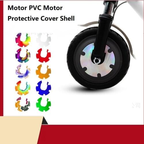 For Xiaomi Mijia M365 pro Electric Scooter Front Wheel Sticker Motor PVC Motor Protective Cover Shell Kick Accessories