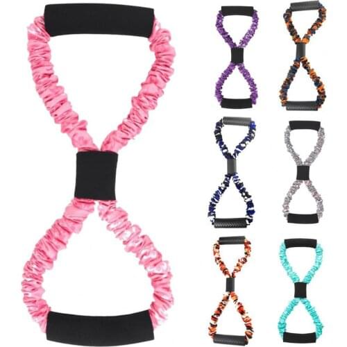 Effective Exercise Figure 8 Bands Resistance Bands Elastic Reusable Tear Resistant 8 Shape Latex Resistance Loop for Gym