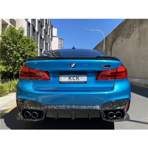 Suit For Bmw F90 M5 Modified 3d Carbon Fiber Front Bar Angle Leaf Plate Rearview Mirror Rear Lip Middle Net