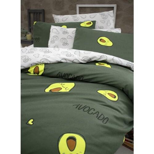 Avocado Green Double Duvet Cover Set duvet cover set bedding print bed linen fashion design