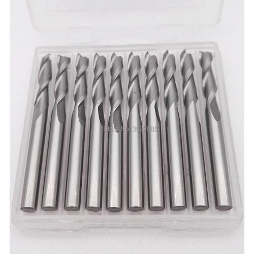 KLOT Solid Carbide End Mill 5.5mm-20mm 2-Flute Cutter Router Bits CNC K10