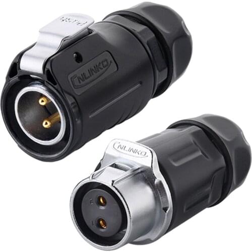 LP20 M20 2Pin 3Pin 4Pin 5Pin 7Pin 9Pin 12 Pin Waterproof Wire Connector Industrial Electrical Extension Quick Cable Connectors