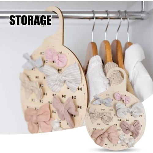 Multifunctional Rope Storage Rack Original Wood Sturdy Saving Space for Hanging Hair Accessories TS2 Easy to use
