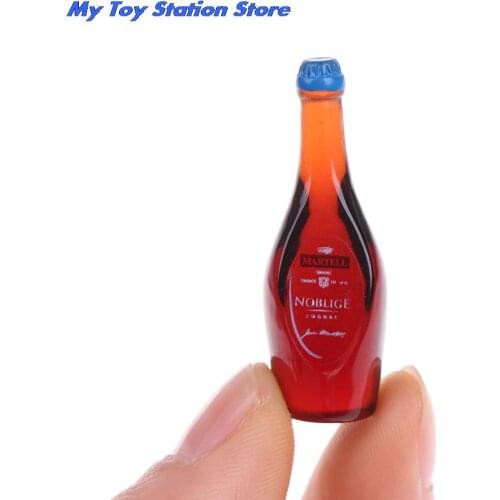New 10pc/set 1:12 Dollhouse Miniature Wine Bottle Whisky Simulation Drinks Model High Quality