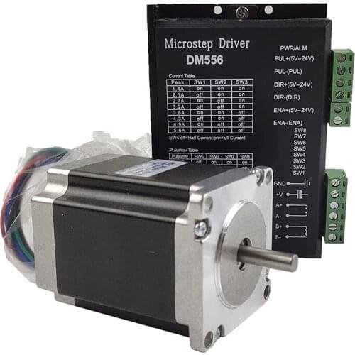NEW CNC kit DM542/DM556 stepper motor driver Motor speed controller nema23 two-phase stepper motor 1.8nm 4-wire motor