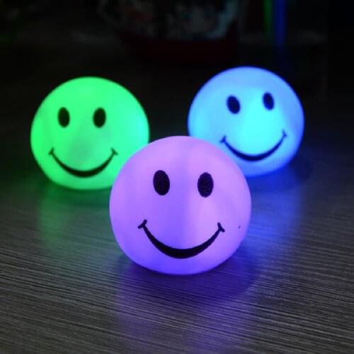 New Colorful Changing Led Smiling Face Shaped Night Light Lamp For Party Bedroom Decor Wedding Christmas Gifts Hot Sale