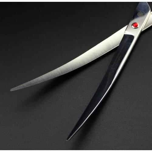 High quality 9 inch Excellent Flat or Curved Blade Cutting Scissor Dog Grooming Scissors /Shear, Double tail scissors with Case