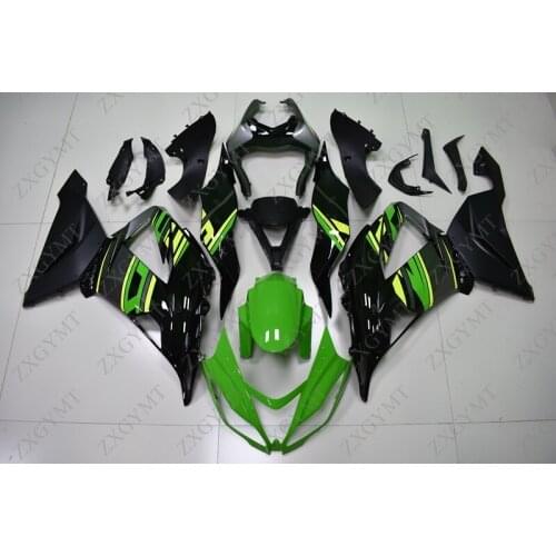 Fairings Ninja Zx-6r 2013 - 2016 Black Green Fairing for Kawasaki Zx6r 2015 Plastic Fairings for Kawasaki Zx6r 2014