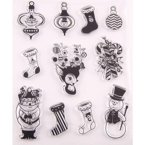 Clear Stamps Scrapbooking Rubber Stamp Handmade DIY Decoration Craft Supplies Stamps for Card Making Winter Christmas Series New