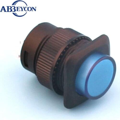 R16-504B 16mm 1A 250VAC led pushbutton square head non-illuminated push button switch