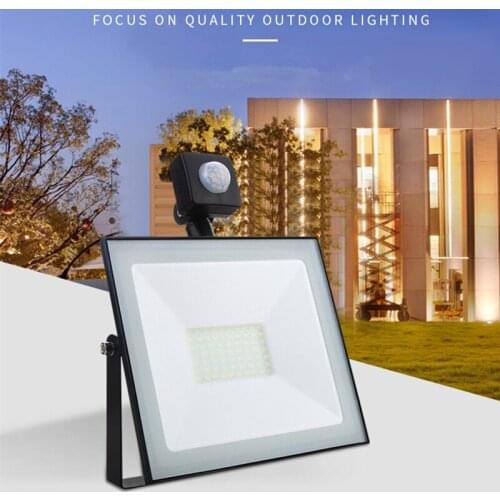 Motion Sensor LED floodlight 10W/30W/50W AC 110V/220 V floodlight reflector foco LED outside Waterproof IP65 Outdoor SpotLight