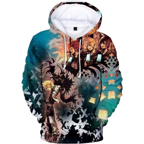3D Kingdom Hearts Sweatshirt Hoodies Men/women Hip Hop Winter Streetwear Hoodies Sweatshirt For Couples Clothes Coat