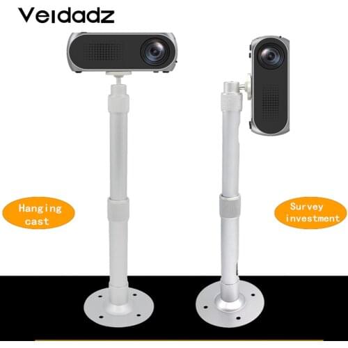 VEIDADZ Projector Triangle Household Wall-Mounted Telescopic Miniature Ceiling Bracket