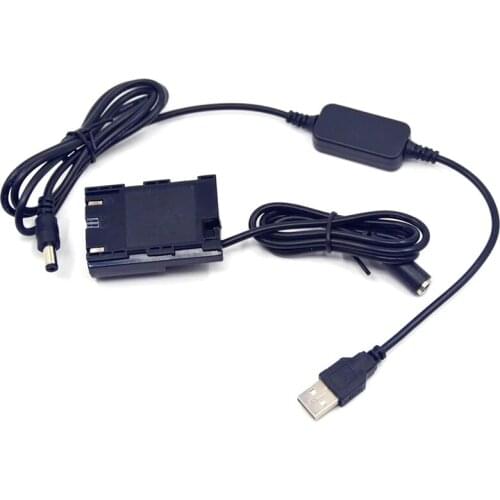 Power Bank 5V USB cable adapter + FULL DECODED LP-E6 DR-E6 ACK-E6 AC-E6 for Canon EOS 5D Mark II III 5D2 5D3 6D 7D 60D SLR Camer