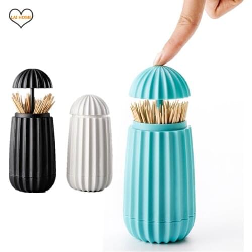 Retractable Toothpick Holder High Quality Brand Automatic Pop Up Toothpick Dispenser Toothpicks Case Storage Organizer For Bar