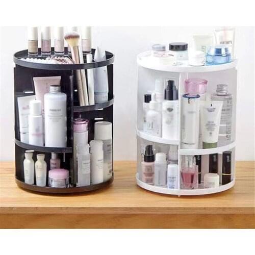 Cosmetic Storage Box Eye Shadow Storage Box 360 Degree Rotation Desktop Jewelry Finishing Cosmetic Display Storage Box Organizer