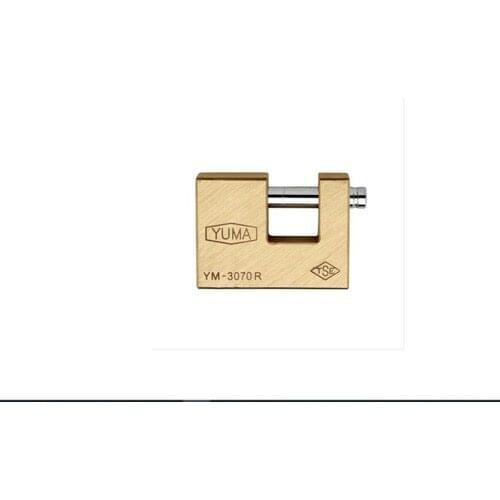 Yuma Sliding Milli Solid Brass Padlock 70mm-Domestic Production