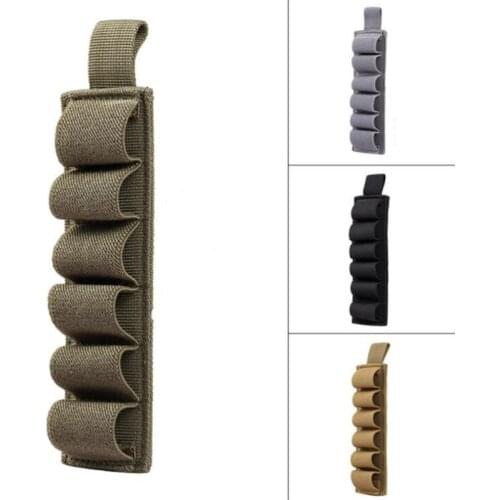 1000D Portable Shell Reload Strip Shotgun Bullet Pouch Ammo Carrier Airsoft Tactical Hunting Rifle 6 Shells Cartridge Holder Bag