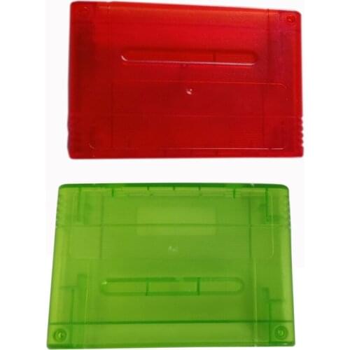 17pcs Game Cartridge Replacement Plastic Shell For S N E S game Console card 16 bit game card shell JP/EU Version with screws