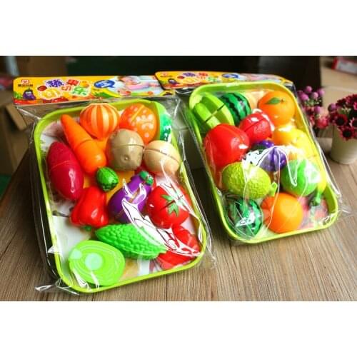 2019Pretend Play Plastic Food Toy Cutting Fruit Vegetable Food Pretend Play Children For Children