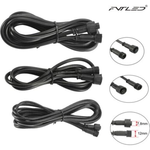 4PIN 1/2/3 Meters IP67 Waterproof Extension Cable Power Cord Male and Female Connectors for RGB Changeble LED Deck Garden Light