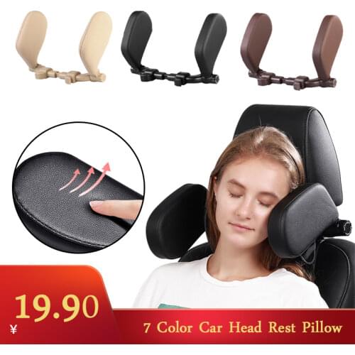 Car Neck Headrest Pillow Cushion Seat Support Head Restraint Seat Pillow Headrest Neck Travel Sleeping Cushion For Kids Adults