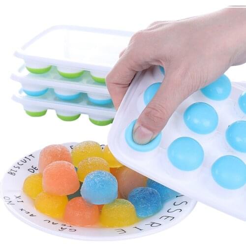 21-Grids Silicone Mold Ice Cream Mold Ball Shape Ice Cube Tray Party Whisky Popsicle Mold DIY Ice Maker Kitchen Accessories