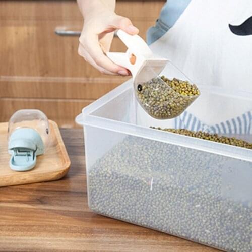 HOT Multi-function Food Spoon Portable Cup Spoon Portion Control Sealing Clip for Rice Pet Food