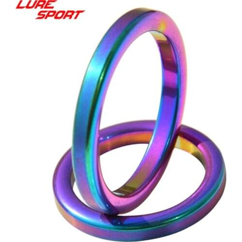 LureSport 30 pcs Alconite Rainbow Ceramic guide ring rod Guide Ring part Fishing Rod Building component Repair DIY Accessory