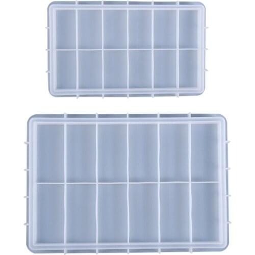 Rectangle Tray Epoxy Resin Mold Fruit Plate Board Tea Cup MaCoaster Silicone Mould DIY Crafts Ornaments Decorations Tool