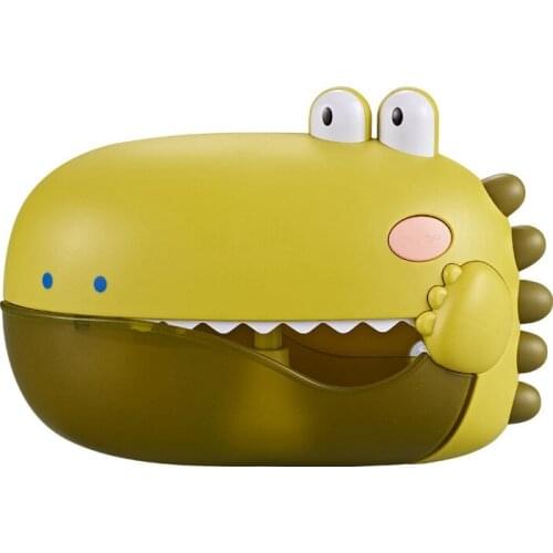Cute Dinosaur Bubble Blower Bath Bubble Toys with Music Pool Swimming Bathtub Soap Machine Automatic