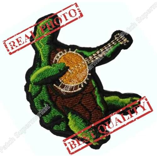 Grateful Dead Terrapin Banjo Turtle patch Heavy Metal Iron On Patch Tshirt TRANSFER MOTIF APPLIQUE Rock Punk Badge