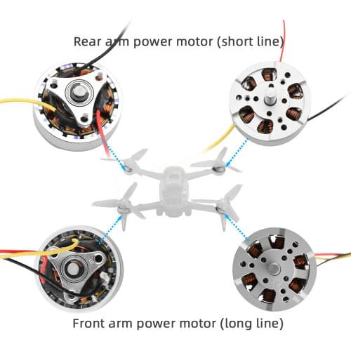 Genuine Front/Rear Gimbal Propeller Arm Motors Replacement Parts For DJI FPV Combo Drone Service Part