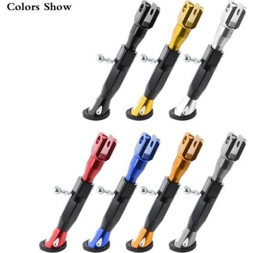 Motorcycle Kickstand Adjustable CNC Metal Foot Side Support Parking Kick Side Stand for Electric Motorbike Parking
