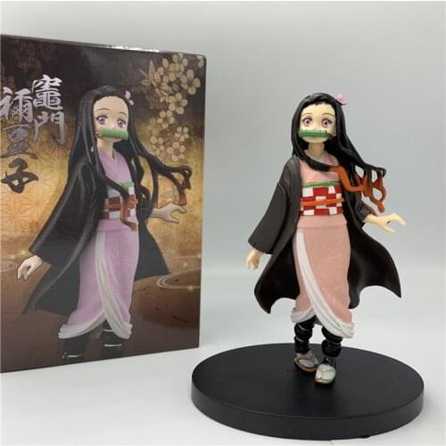 Demon Slayer Kamado Nezuko Standing Classic Color Ver. PVC Action Figure Kimetsu no Yaiba Tanjirou Nezuko Model 15cm