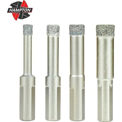 Hole Cutter Durable Diamond Coated Core Drill Bit 6/8/10/12mm Dry Drilling for Glass Marble Granite Ceramics Diamond Core Bit