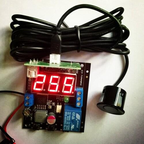 Ultrasonic Reversing Radar Sensor Module With Display Relay Output Adjustable Distance With Waterproof Probe