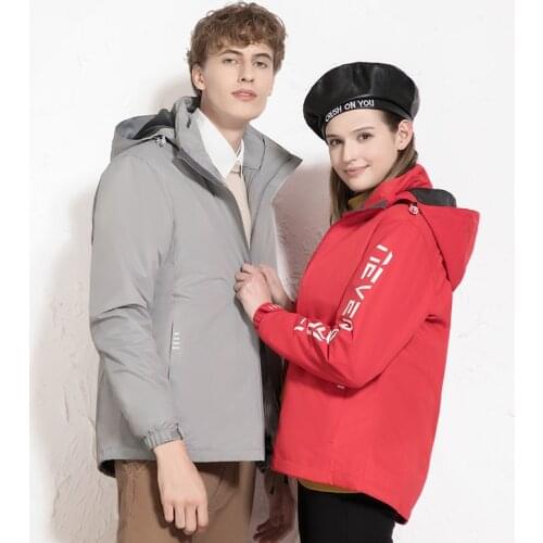 Men Women Windproof Waterproof Outdoor Sports Jackets Autumn Winter Fleece Windbreaker Couples Camping Hiking Climbing Jacket